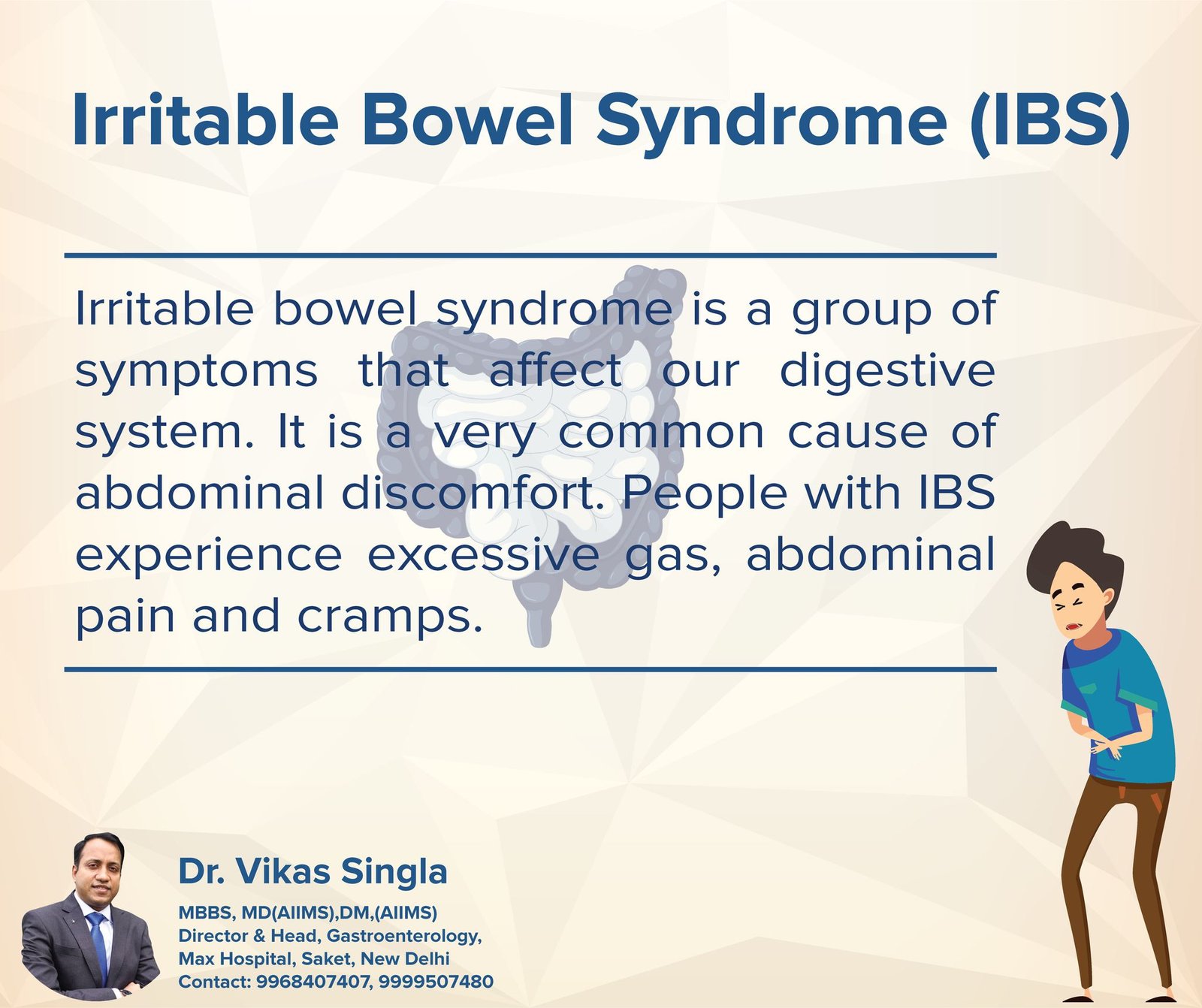 IBS: Irritable Bowel Syndrome: Causes, Symdrome and Treatment